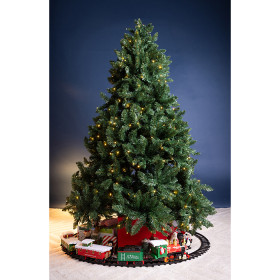 Christmas-Wishes-180cm-Luxe-Hinged-Pre-Lit-LED-Tree on sale