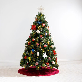 Christmas-Wishes-Velvet-Christmas-Tree-Skirt on sale