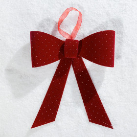 Christmas-Wishes-Red-Velvet-Present-Bow on sale