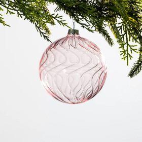 Christmas-Wishes-Swirl-Glass-Bauble-Large on sale