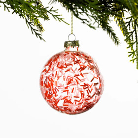 Christmas-Wishes-Sprinkles-Glass-Bauble on sale