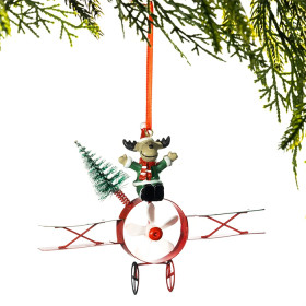 Christmas-Wishes-Metal-Reindeer-Propeller-Hanging-Christmas-Tree-Decoration on sale