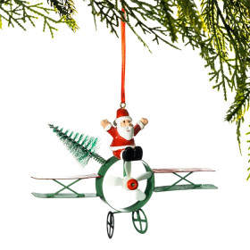 Christmas-Wishes-Metal-Santa-On-Propeller-Hanging-Christmas-Tree-Decoration on sale