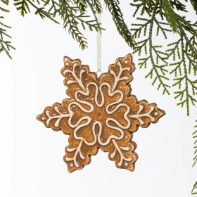 Christmas-Wishes-Ceramic-Flat-Snowflake-Hanging-Decoration on sale