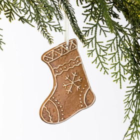 Christmas-Wishes-Ceramic-Flat-Stocking-Hanging-Decoration on sale