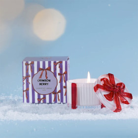 Christmas-Wishes-Bow-Candle-in-a-Box-110g-Crimson-Berry on sale