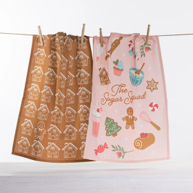 Christmas-Wishes-Tea-Towel-2-Pack-Sugar-Squad on sale
