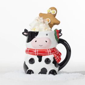 Christmas-Wishes-Christmas-Cow-Mug on sale
