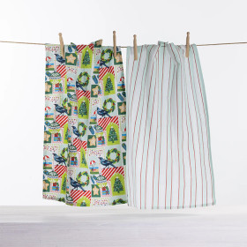 Christmas-Wishes-Tea-Towel-2-Pack-Kiwi-Christmas on sale