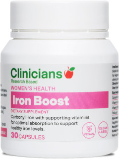 Clinicians-Iron-Boost-V-Caps-30-Capsules on sale