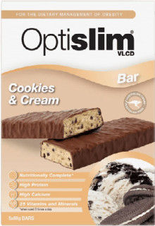 Optislim-VLCD-Bar-CookiesCream-5x60g on sale