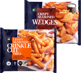 Woolworths-Frozen-Fries-Wedges-or-Roast-Potatoes-750g-1kg on sale