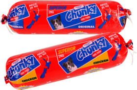 Superior-Chunky-Chicken-or-Original-Dog-Food-Roll-2kg on sale