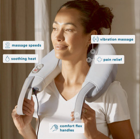 HoMedics-Vibration-Neck-Massager-with-Heat-Grey on sale
